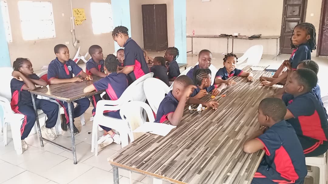 Students Building Circuits